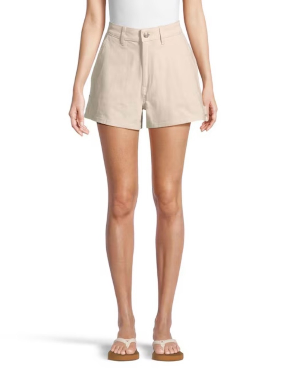 High-Rise Ripzone Sand Colored Women's Shorts
